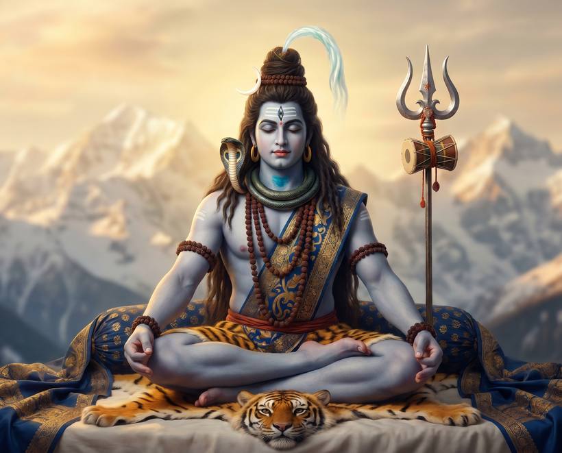 Bhagwan Shiva in meditation